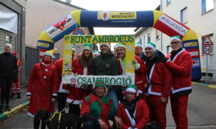 Oltre 170 Babbi Natale gialloverdi di corsa alla Runt'Ambroeus