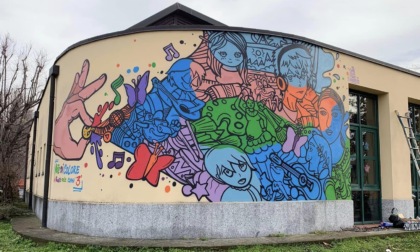 Nuovo murales alla scuola di Cusago