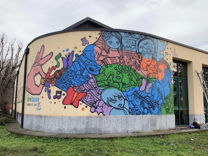 Nuovo murales alla scuola di Cusago