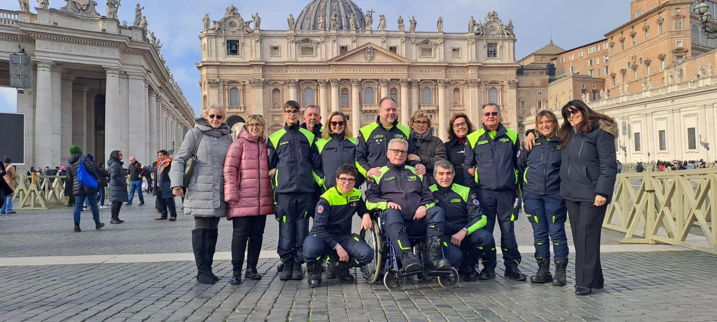 Magenta, la Protezione Civile incontra Papa Francesco