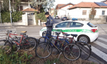 Nove biciclette rubate trovate dalla Polizia Locale tra via Molino Prepositurale e via Mameli