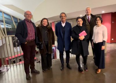 La presidente del Salone del Mobile visita il nuovo teatro de Silva