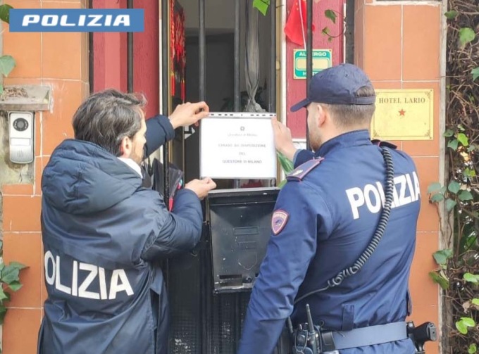 Clienti ospitati senza documenti: sospesa per 7 giorni la licenza dell’Hotel Lario