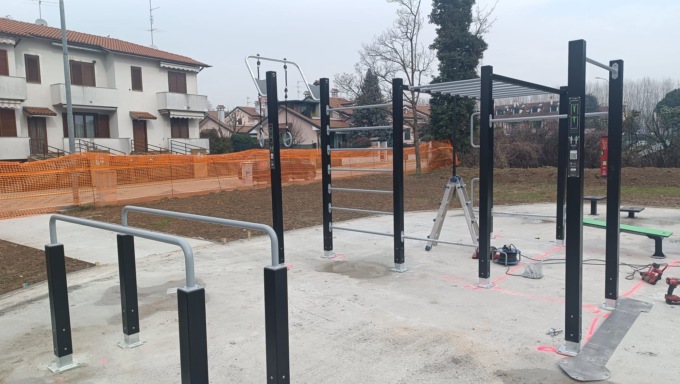 A Cassinetta quasi pronto il parco Calistenico