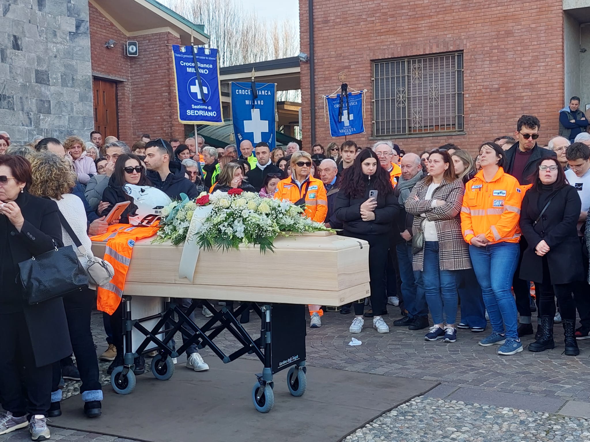 Sedriano, funerali di Manuel Zerbelloni