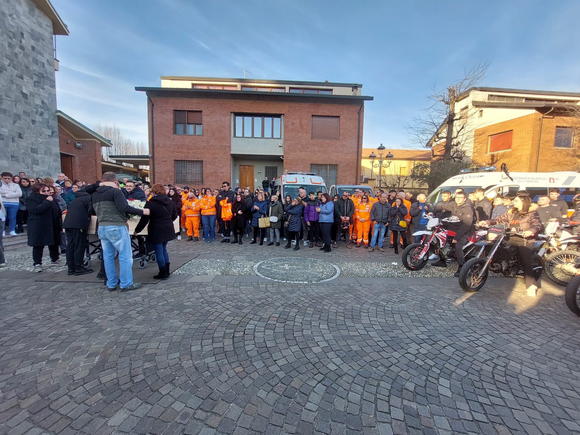 Sedriano, funerali di Manuel Zerbelloni