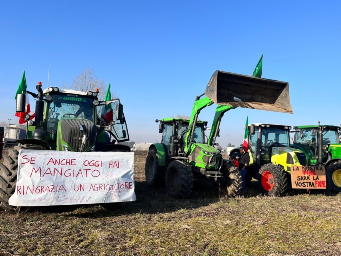 La “Protesta dei trattori” è arrivata anche ad Arluno