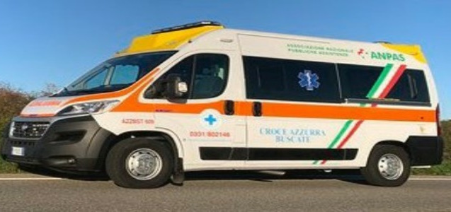 Croce azzurra Buscate, si inaugura la nuova ambulanza