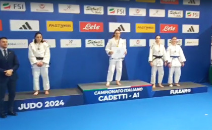 La judoka Elisa Aspico centra il bronzo ai campionati italiani cadetti
