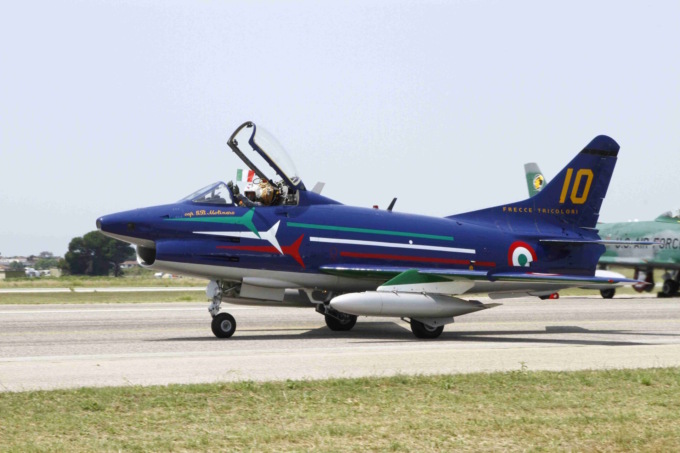 G-91 R, l’aereo delle Frecce Tricolori