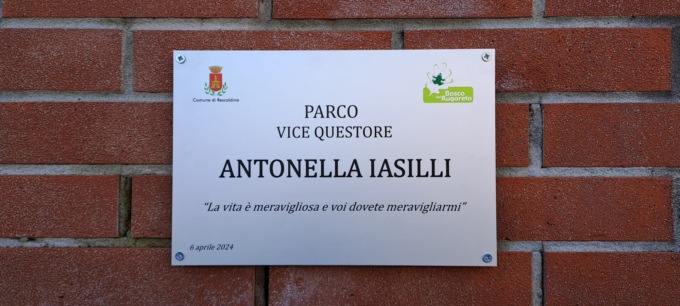 Inaugurato il parco in memoria di Antonella Iasilli