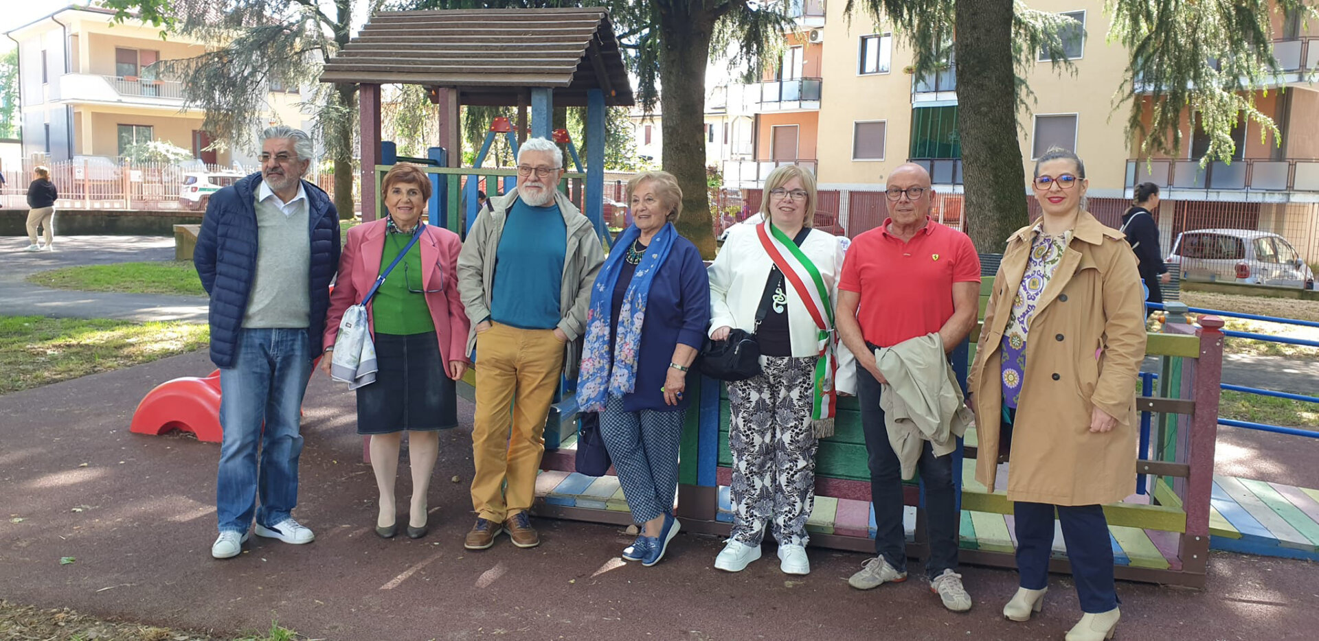 Vittuone L'Amministrazione comunale al Parco Gramsci