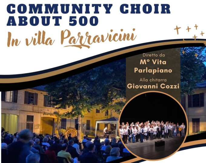 A Villa Parravicini il secondo concerto estivo “Community choir about 500”