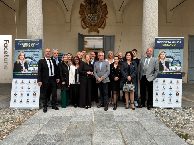 Roberta Guida e i candidati di Fratelli d’Italia