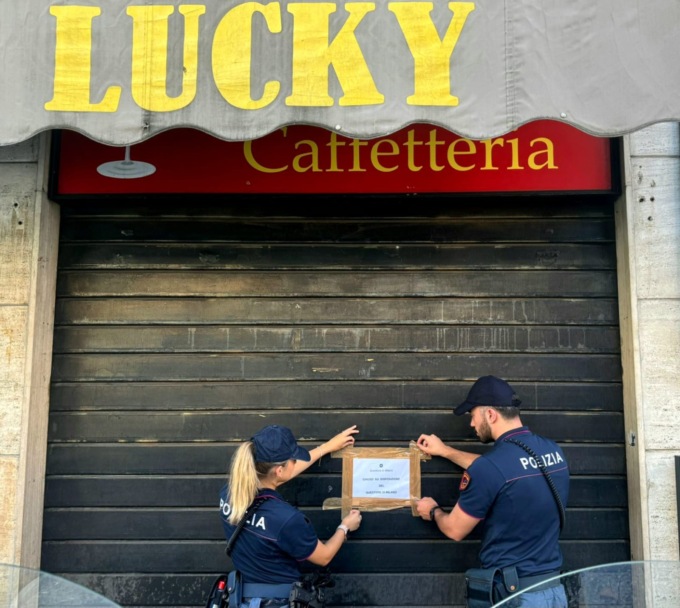Il Questore sospende la licenza del Lucky Bar per 15 giorni