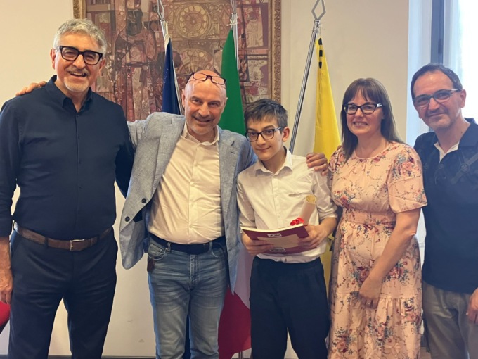Il 13enne Martino premiato per la sua musica
