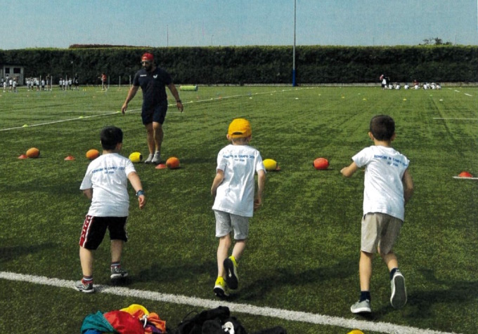 La scuola don Arioli fa festa col Rugby Parabiago