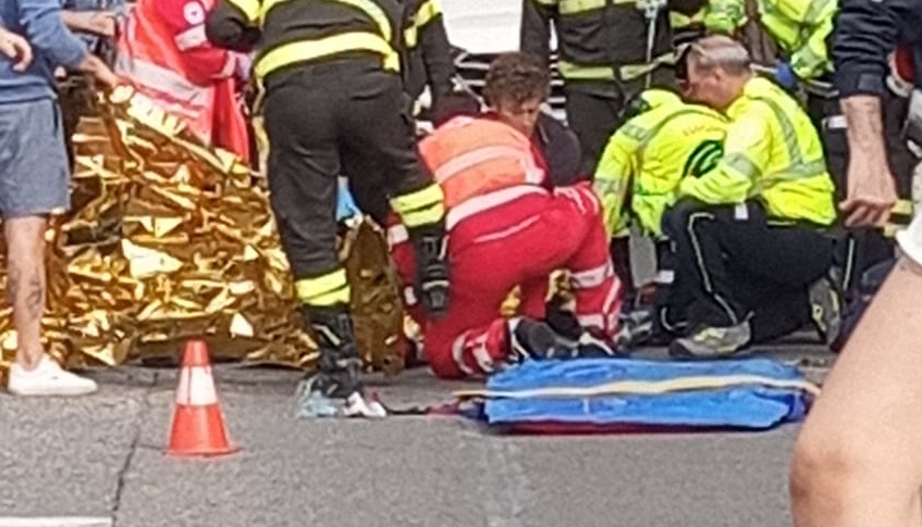 san vittore incidente moto auto sempione elisoccorso