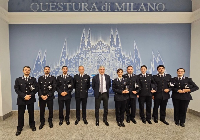 La Questura di Milano ha accolto sette nuovi allievi