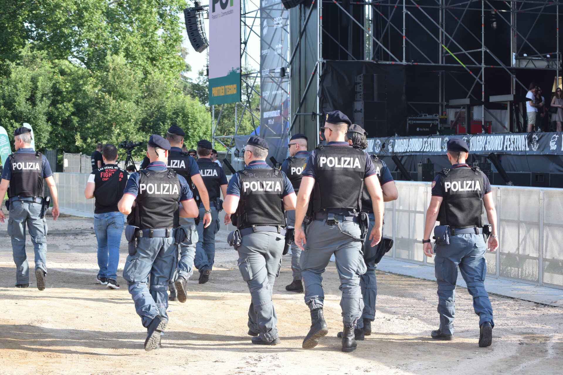 legnano rugby sound polizia