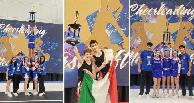Gli atleti della Sport & Passion Cheerleading due volte campioni europei in Germania