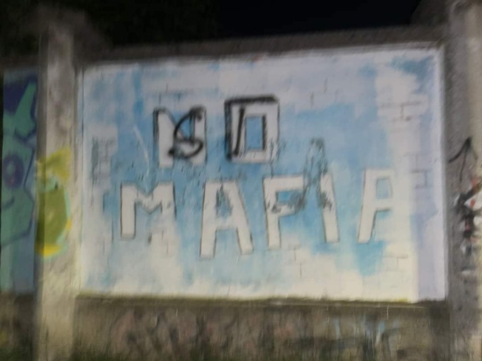 Vandalizzato il murale contro la mafia