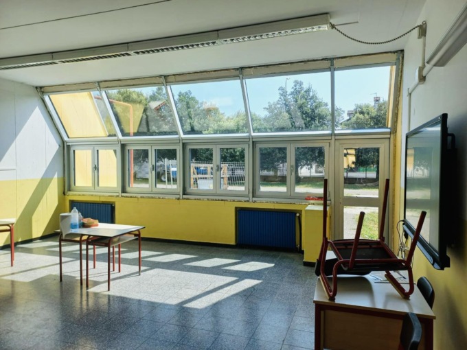 Nuovi infissi alla scuola primaria Manzoni di Senago
