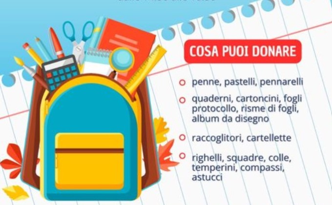 Raccolta solidale di materiale scolastico