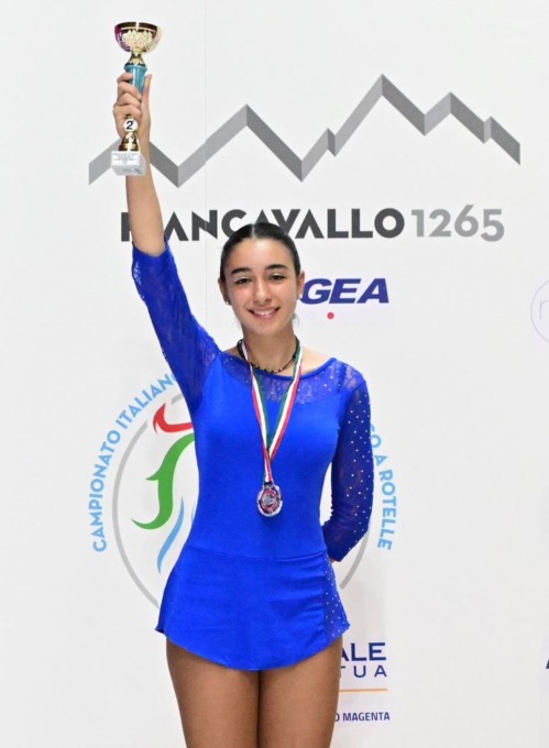 Vicecampionessa italiana di pattinaggio