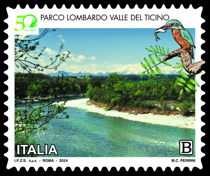 Un francobollo per celebrare i 50 anni del Parco del Ticino