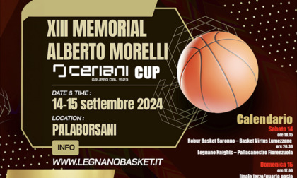 Nel fine settimana arriva il memorial "Alberto Morelli"