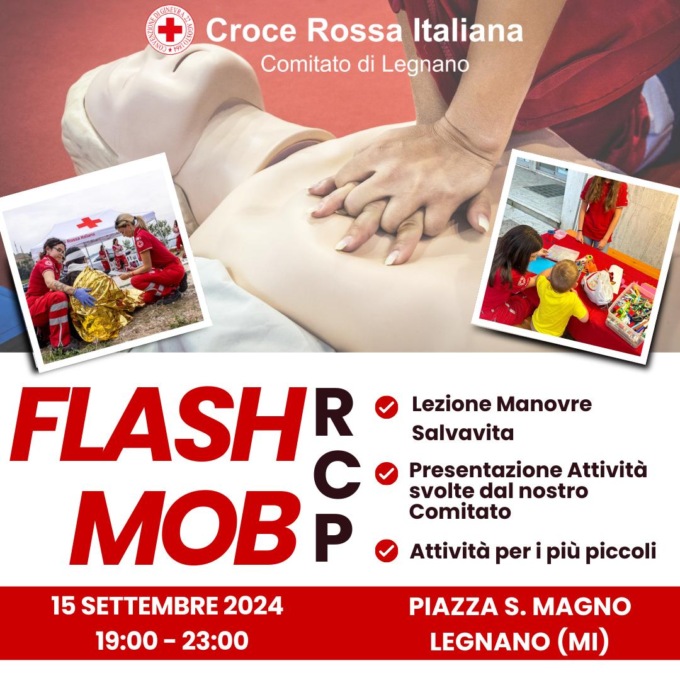 In piazza il flash mob della Cri dedicato alla rianimazione
