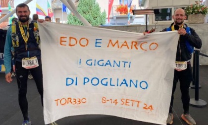 Edo e Marco, i giganti di Pogliano al traguardo del Tor De Geants