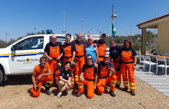 Prevenzione incendi, terminata la missione sarda dei volontari del Parco del Ticino