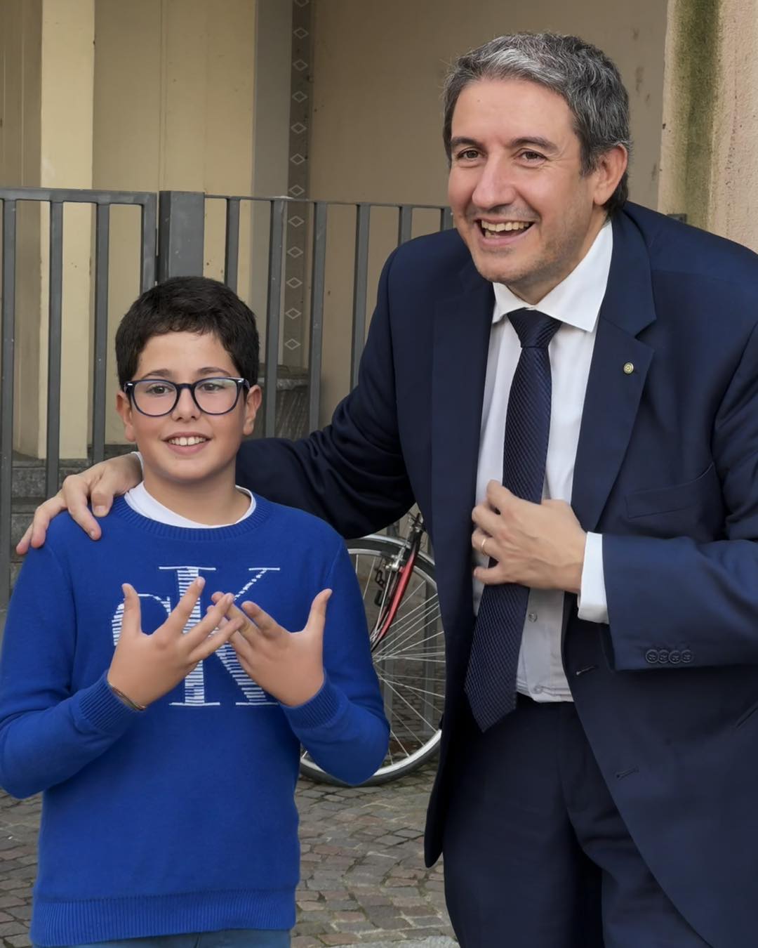 Corbetta ragazzino della Sicilia fan di Ballarini 5