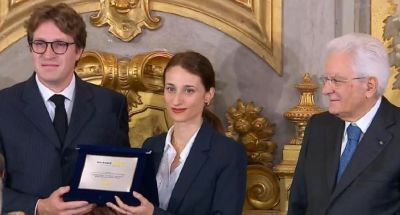 Davide Moscatelli premiato al Quirinale agli Eni Award