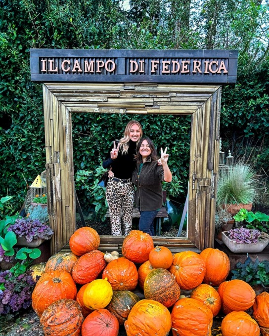 Anche Chiara Ferragni al Campo delle zucche di Federica a Nerviano