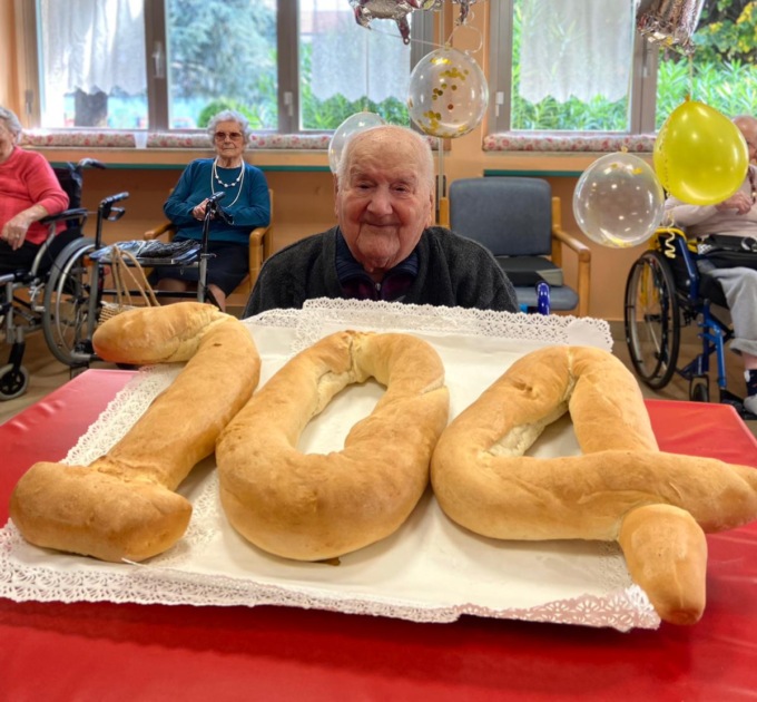 Carlo Panetta a Castano Primo compie 104 anni
