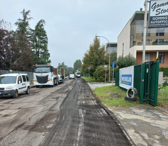 Abbiategrasso: partiti i lavori di asfaltatura