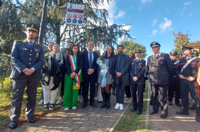 Inaugurato a Senago il parco dedicato a Giulia e Thiago Tramontano