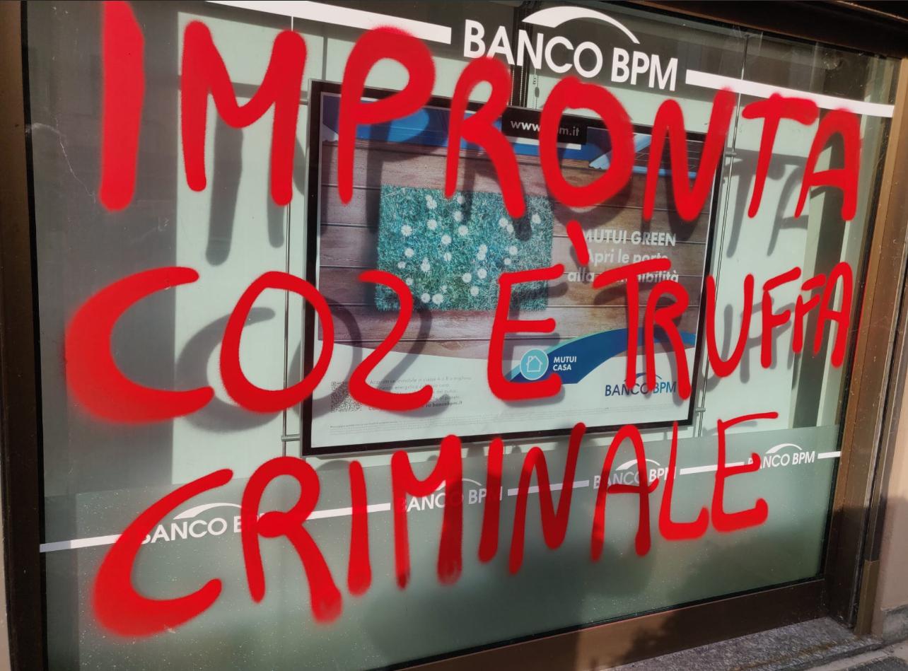 Scritte banca Bollate