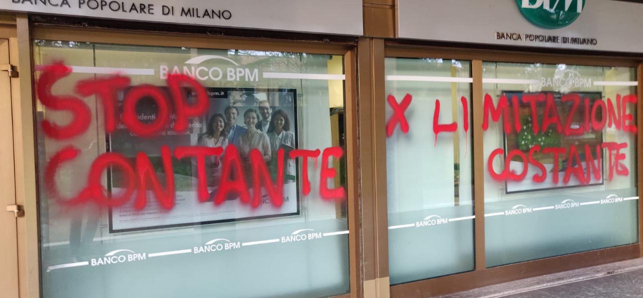 Scritte banca Bollate