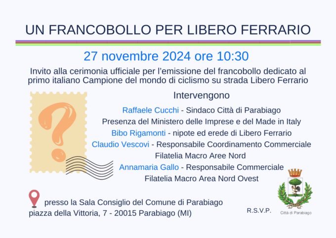 Un francobollo per ricordare l’impresa sportiva di Libero Ferrario: arriva l’evento dedicato
