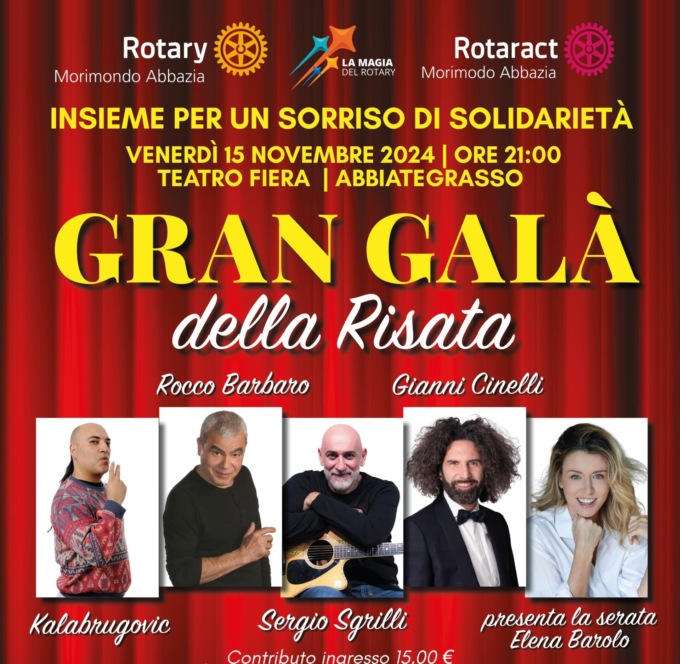 Anffas: sold out il “Gran galà della risata” ad Abbiategrasso