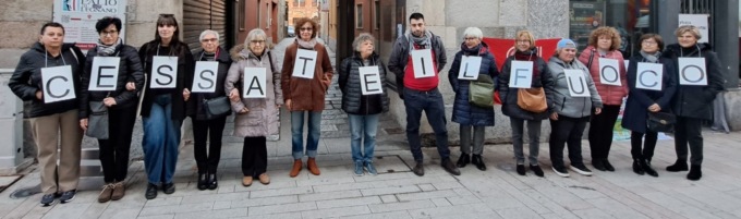 In piazza per chiedere il cessate il fuoco