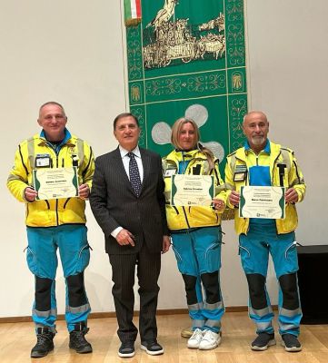 Premiati tre soccorritori della Misericordia