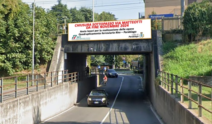 Via Matteotti, “inderogabile e necessaria” la chiusura del sottopasso: scatterà a fine mese