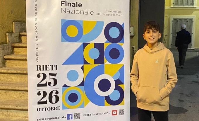 Campionato del disegno tecnico, Giulio Maugeri alla finale nazionale