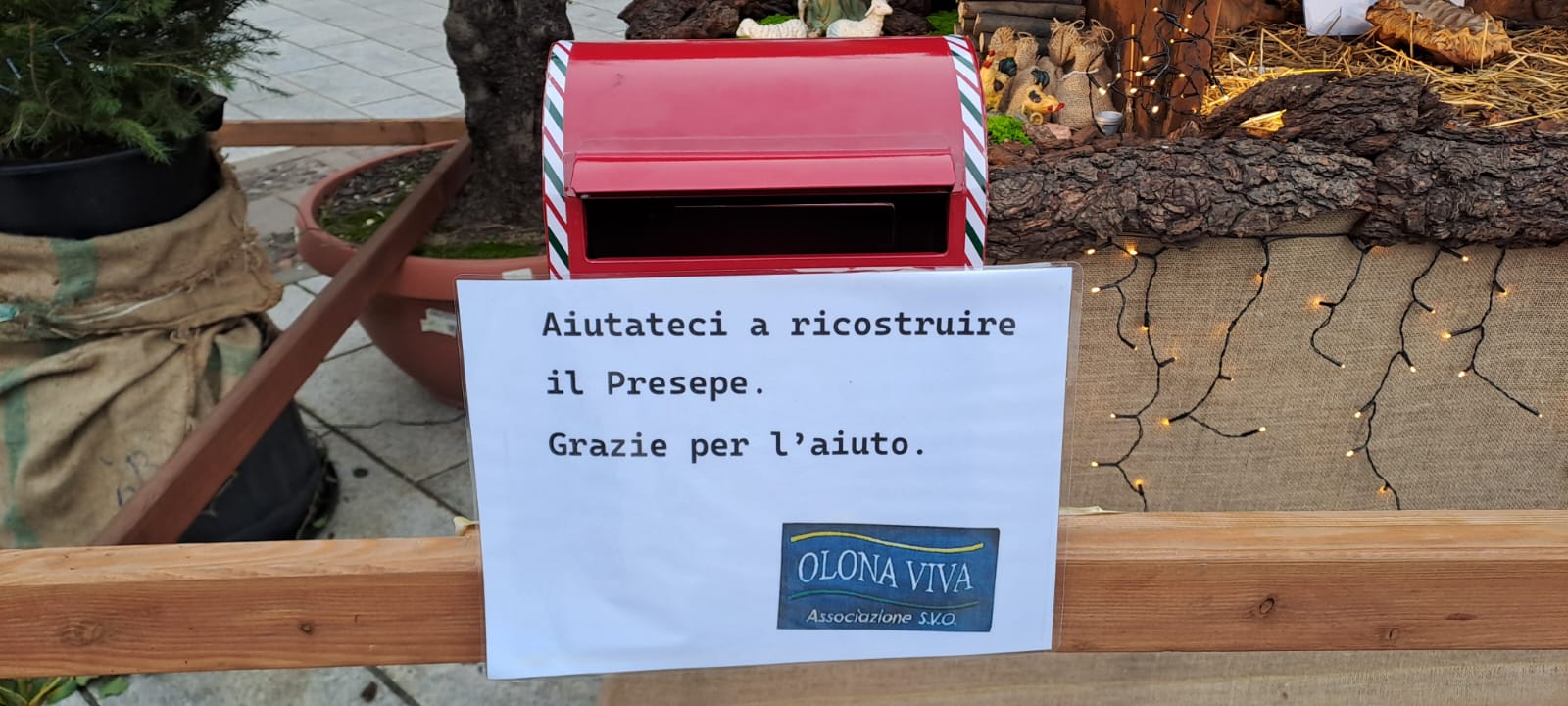 Presepe vandalizzato San Vittore Olona