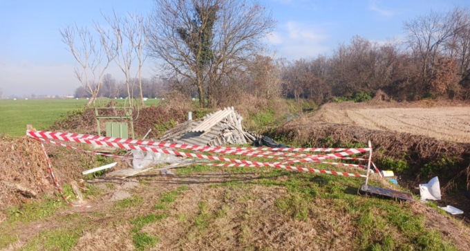 Bià: ripulita dai rifiuti l’area vicina alla Ca’ di Biss